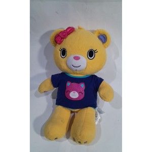 Build A Bear Kabu Kawaii Bearnice Pink Bow Yellow Stuffed Animal Plush 17"